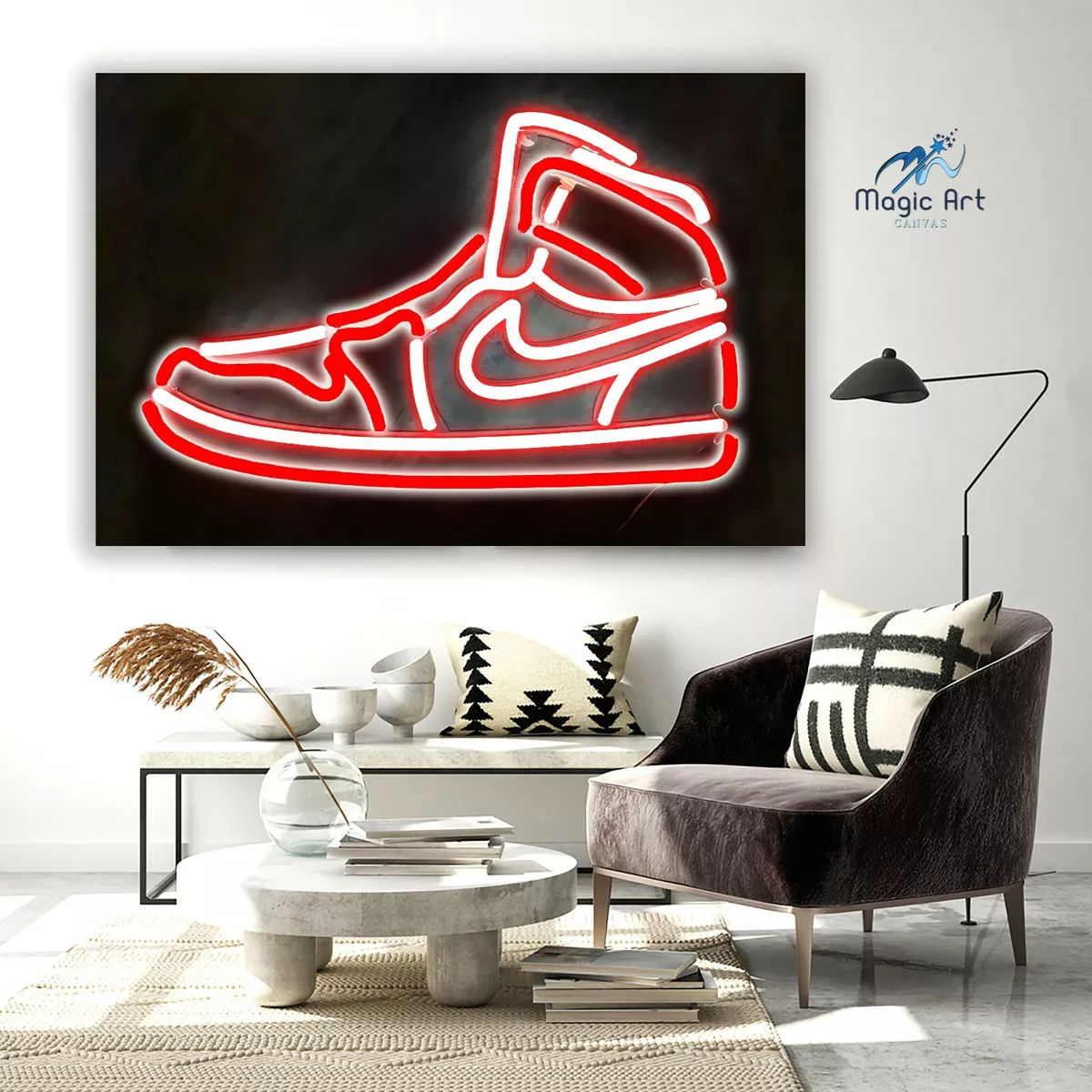 Markeer Fahrenheit dam Hypebeast Decor | Sneaker Neon Sign Canvas Print, Street Style, Nike Air  Jordan | eBay