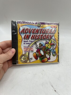 Adventures In History Pc Cd-Rom 1999 Global Star Software Vol.5 Spell, Paint