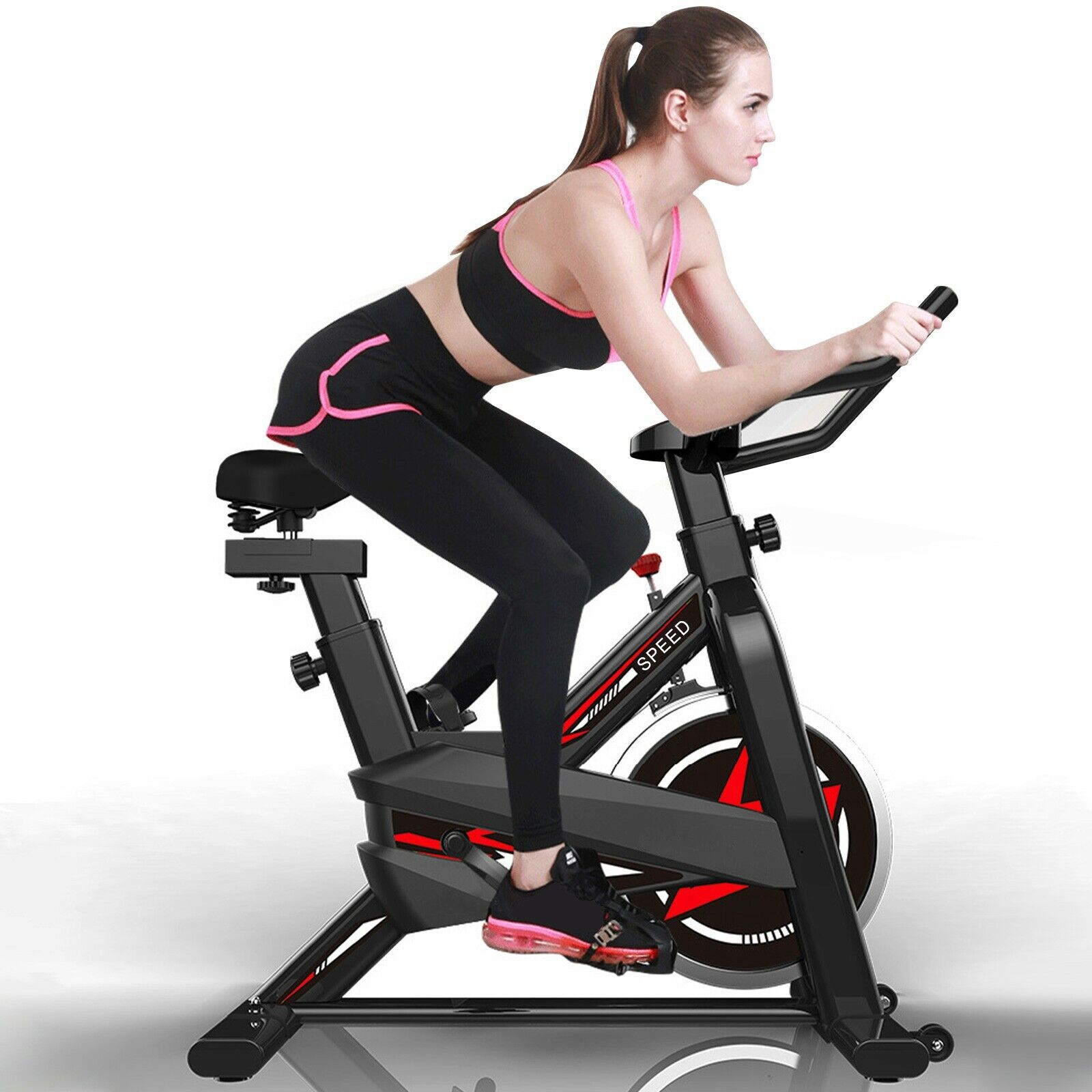 Pro Stationary Exercise Bike Indoor Cycling Bicycle Fitness Cardio Home Training