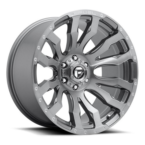 20 Inch Gray Wheels Rims Fuel Blitz D693 20x10" FOR Jeep Gladiator Set