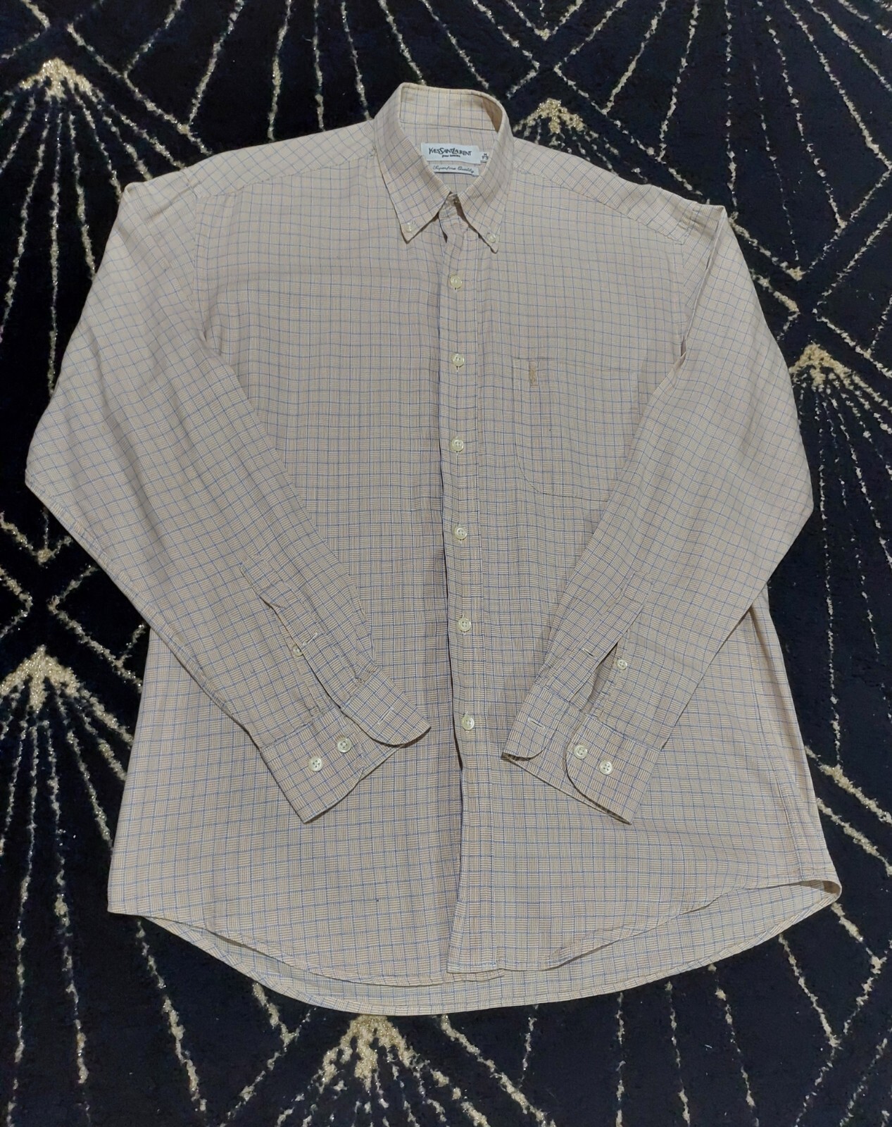 Camicia abito Yves Saint Laurent Pour Homme YSL marchio di lusso taglia M