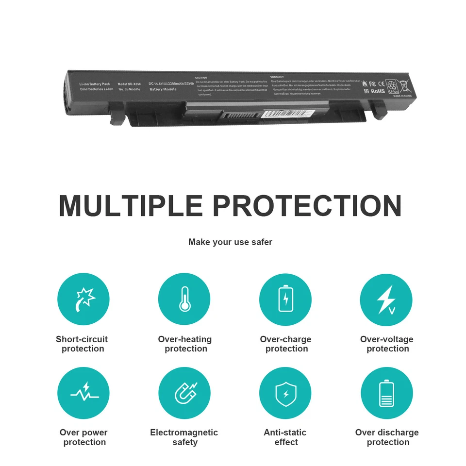 A41-X550A Akku Batterie Für ASUS X550 X550C F550C F550E F550L F550V F552C F552EA - Bild 4 von 4