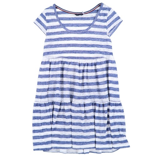 Tommy Hilfiger Women's Size S Short Sleeve 100% Cotton Green Striped Dress  11026 | eBay