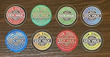 Mr. Zogs Sex Wax Small Sticker 1.2 in Round Multicolor Surf Decal