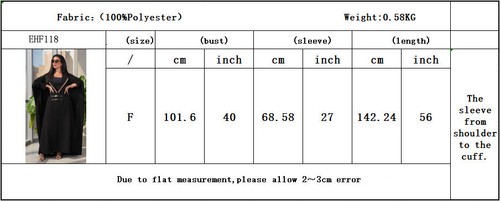 Women Muslim Open Cardigan Abaya Maxi Dress Vintage Kaftan Long Robes Dubai Gown - Bild 26 von 26