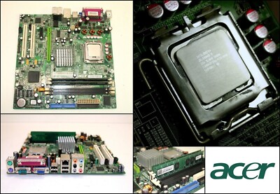Acer 04dx61012352 Motherboard with Intel Celeron D 2.80Ghz CPU 2GB RAM