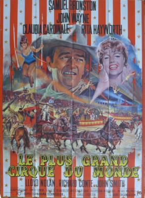 CIRCUS WORLD - WAYNE / HAYWORTH / CARDINALE - ORIGINAL GROSSES FRANZÖSISCHES ...