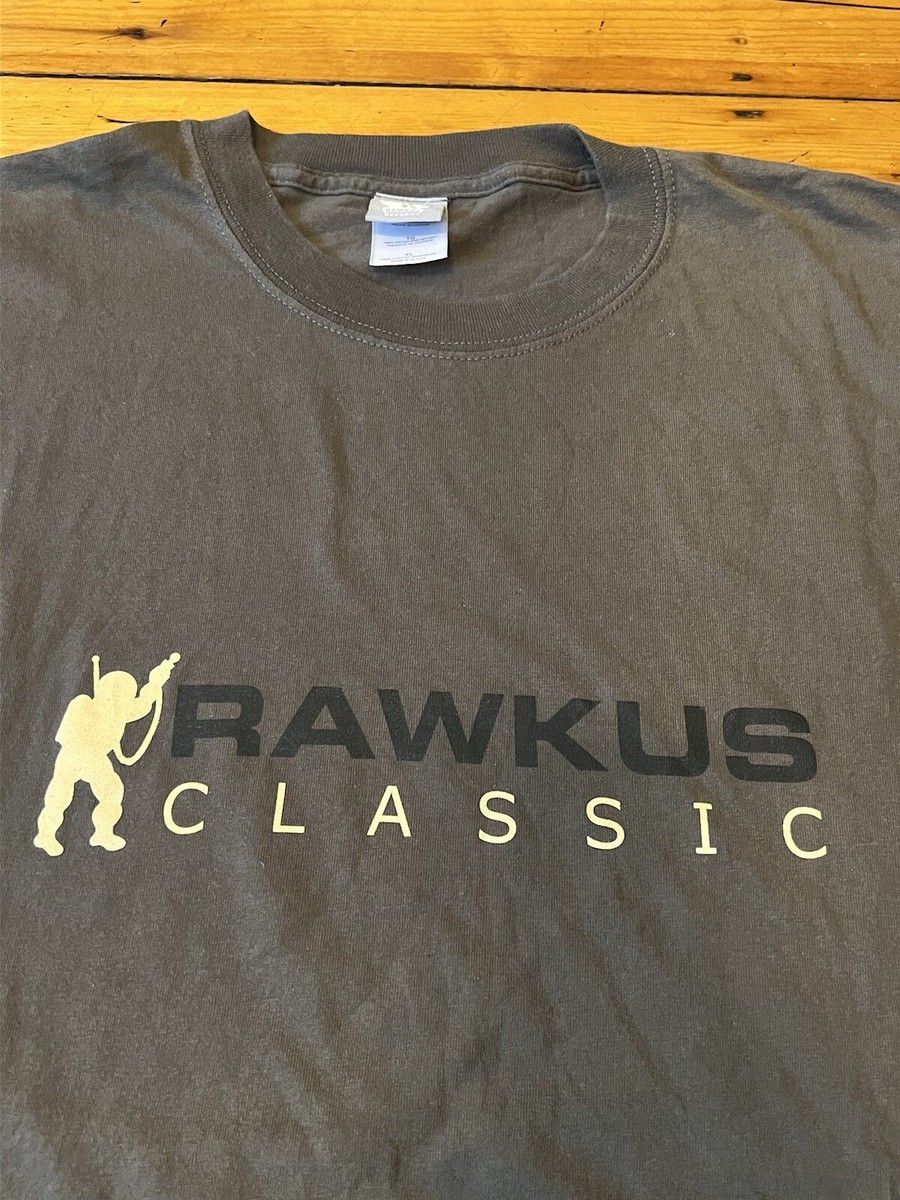 RAWKUS RECORDS Tシャツ XLサイズ バーガンディ　オリジナル VINTAGE RAWKUS Records Rap T-Shirt Y2K 90's Logo Mos Def