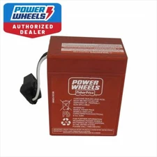 Power Wheels 73210 Fisher Price Harley Davidson Red 6 Volt Battery Genuine