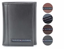 Tommy Hilfiger Men's Premium Leather Credit Card ID Wallet Trifold 31TL11X033