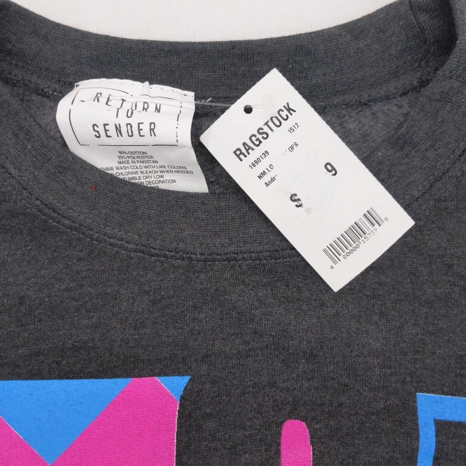 NEW Men's Andre The Giant Retro Neon Crew Neck Sweatshirt Wrestling - Medium NWT - Image 3 of 4