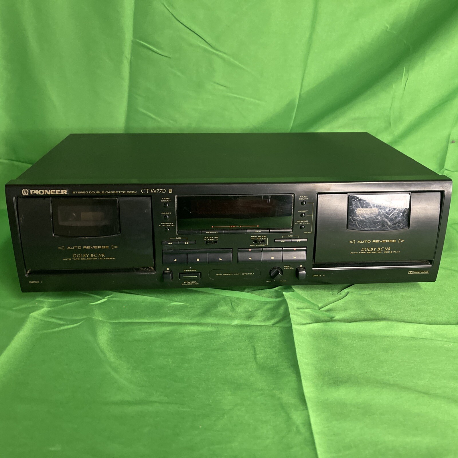 Vintage Pioneer CTW770 Double Cassette Deck Stereo Tested Working