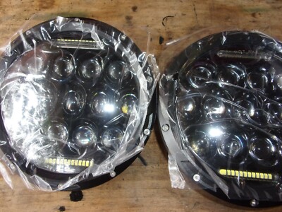 HUMVEE 24V M35A2 M923A2 M998 M35A3  7 INCH ROUND LED HEADLIGHTS 1 PAIR