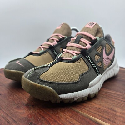 Nike Free Terra Vista Shoes Women's 8 Green Pink Trail Running