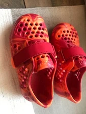 (U) Boy's Youth Plae Mimo Slip On Shoe, Size 8 - Passionate Orange-Red