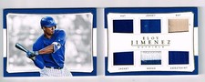 ELOY JIMENEZ 2017 NATIONAL TREASURES GAME USED ITEMS BOOKLET # 73/99