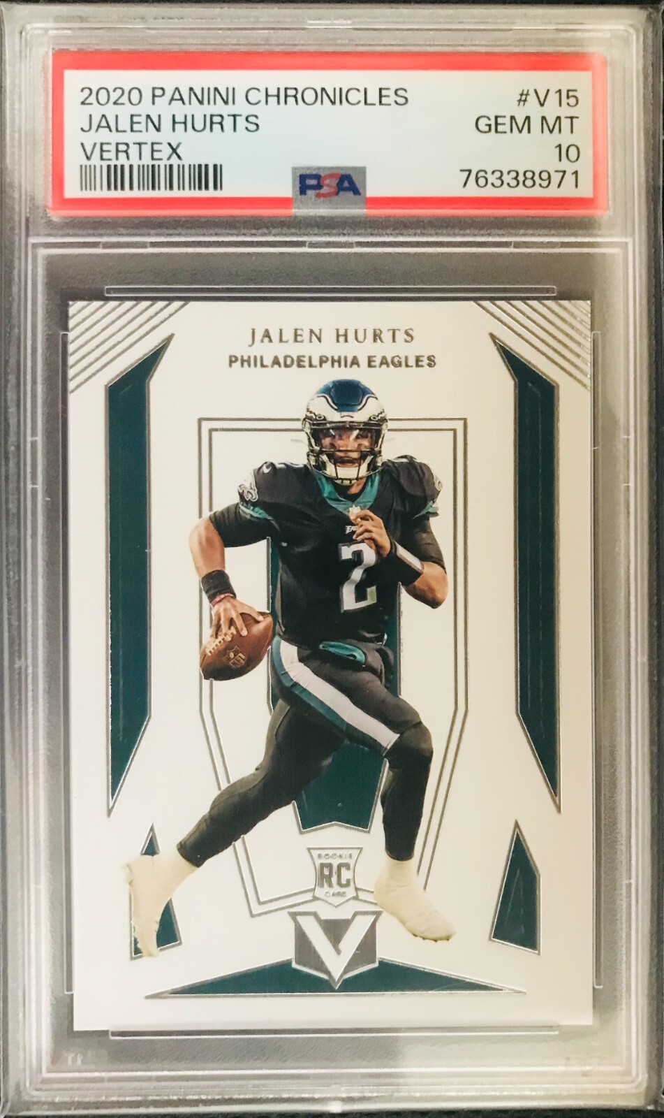 2020 Panini Chronicles Vertex JALEN HURTS #V15 Graded PSA 10 Gem Mint!