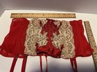2 New VICTORIA SECRET SEXY RED BEIGE CRYSTALS LACE Szs XS & M/L Garter Belt — photo 4