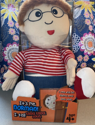 18'' It's Me Norman NEW/BOX Joke Plush Toy Doll Knock Jokes Interactive I Tell