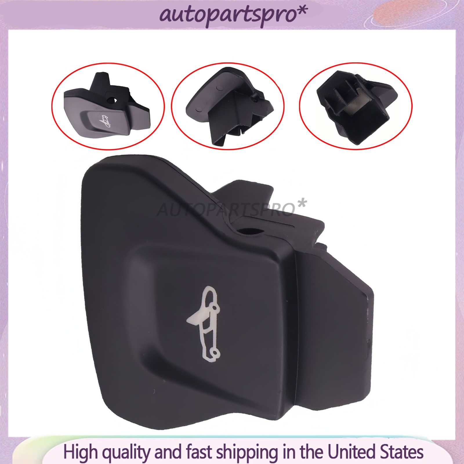 NEW Right Side Door Control Switch Button Black  13M0434CP For McLaren 570S 600L