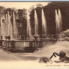 c1910s Versailles, France Neptune Basin PC Fountains Park Gardens Palace A340