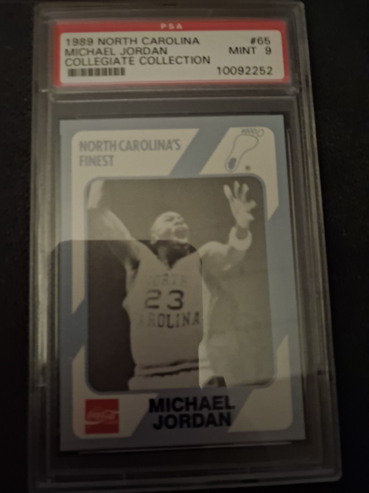 1989. North Carolina Michael Jordan Collegiate Collection #9 North Carolina