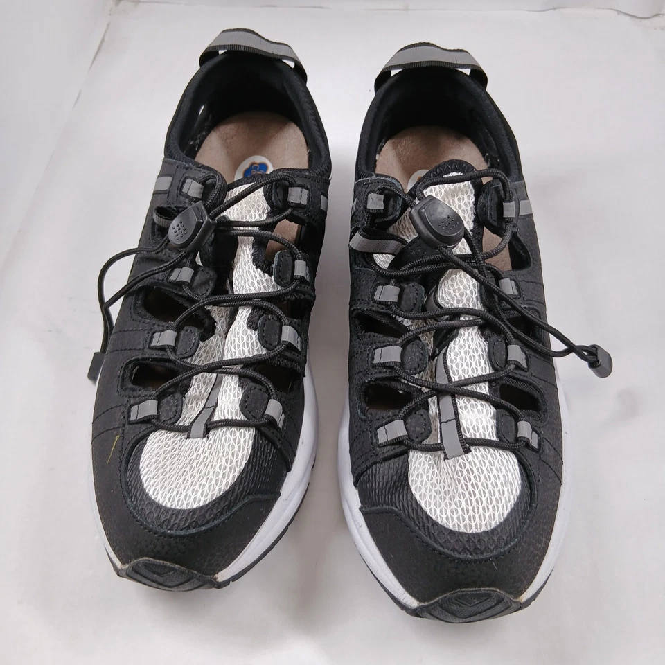 Dr. Comfort Amelia Women's Walking Shoes Size 10.5W Gray White Leather Mesh - Image 2 of 4