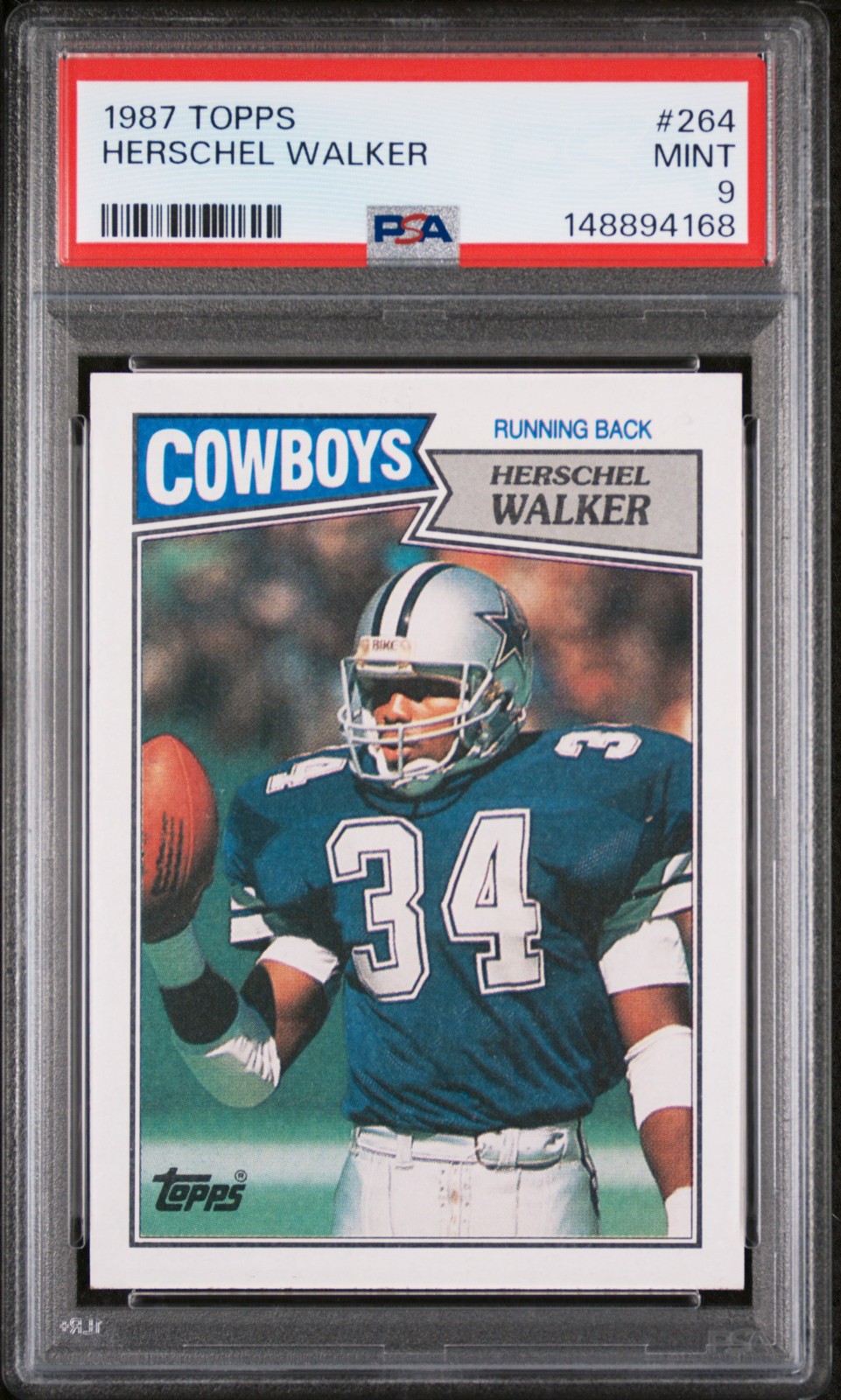 1987 TOPPS #264 HERSCHEL WALKER PSA 9