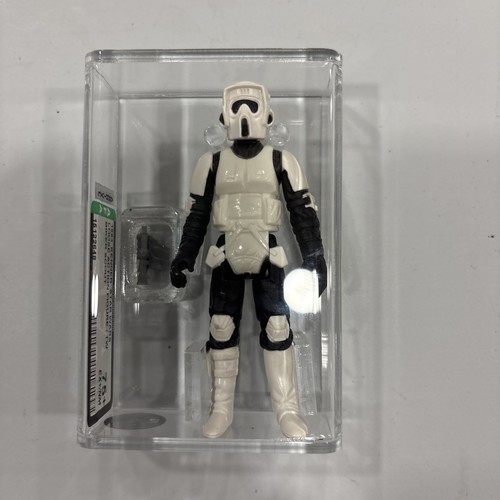 Vintage Kenner 1983 Star Wars ROTJ  Biker Scout AFA 75