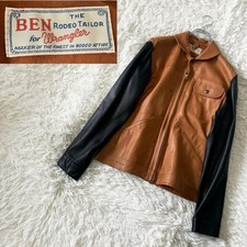 THE BEN RODEO TAILOR for Wrangler Leather Größe 38 Herren BIGI Lederjacke 2F