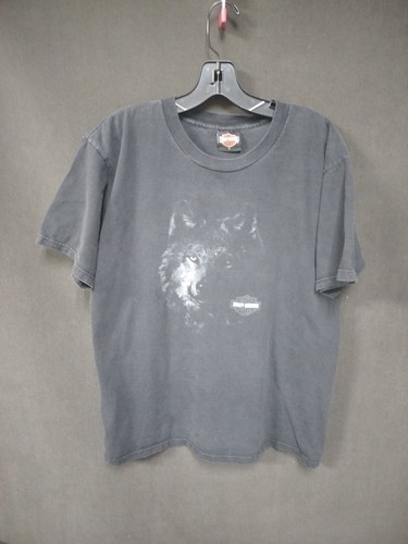 Vintage Harley-Davidson Motorcycle Shirt Lone Wolf Size Large
