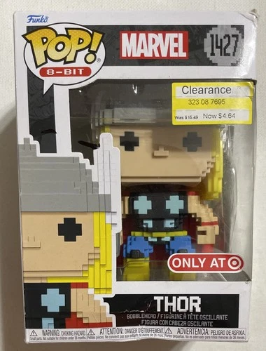 New Funko Pop Marvel Thor 8-Bit Bobblehead Figure #1437 *NIB* Avengers Target