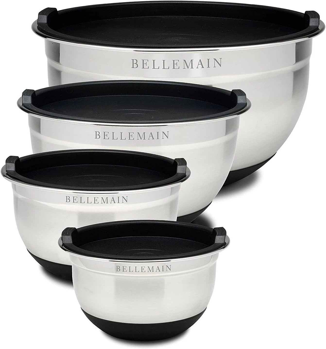 Stainless Steel Mixing Bowls with Lids Set – Large, Durable, Airtight Kitchen Bo