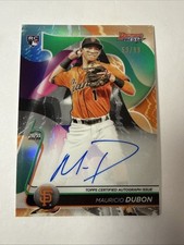2020 Bowman's Best Mauricio Dubon Rookie Green Auto 53/99 San Francisco Giants