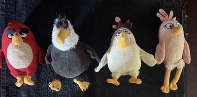 Angry Bird Movie Plush Lot Of 4 Mighty Eagle, Red Bird, Stella, Matilda Used