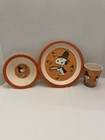 Peanuts Snoopy Thanksgiving Bamboo Kids Dinnerware Set 3 Piece Bowl, Plate, Cup