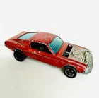 Hot Wheels Redline 1967 Custom Mustang HK Red with Dark Interior Ford Fastback
