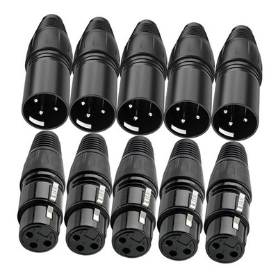 Mikrofonkabelstecker XLR-Adapter (männlich/weiblich) für Live-Auftritte im