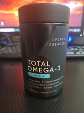 Sports Research Omega-3 Softgels 120ct 2200mg, Full-Spectrum, Exp 07/28, Non-GMO
