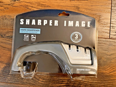 Sharper Image Knife Sharpener with 3 Slot Sharpening NEW