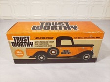SpecCast 1935 Ford Pickup Trustworthy Hardware 1:25 Die Cast Coin Bank w/ Key