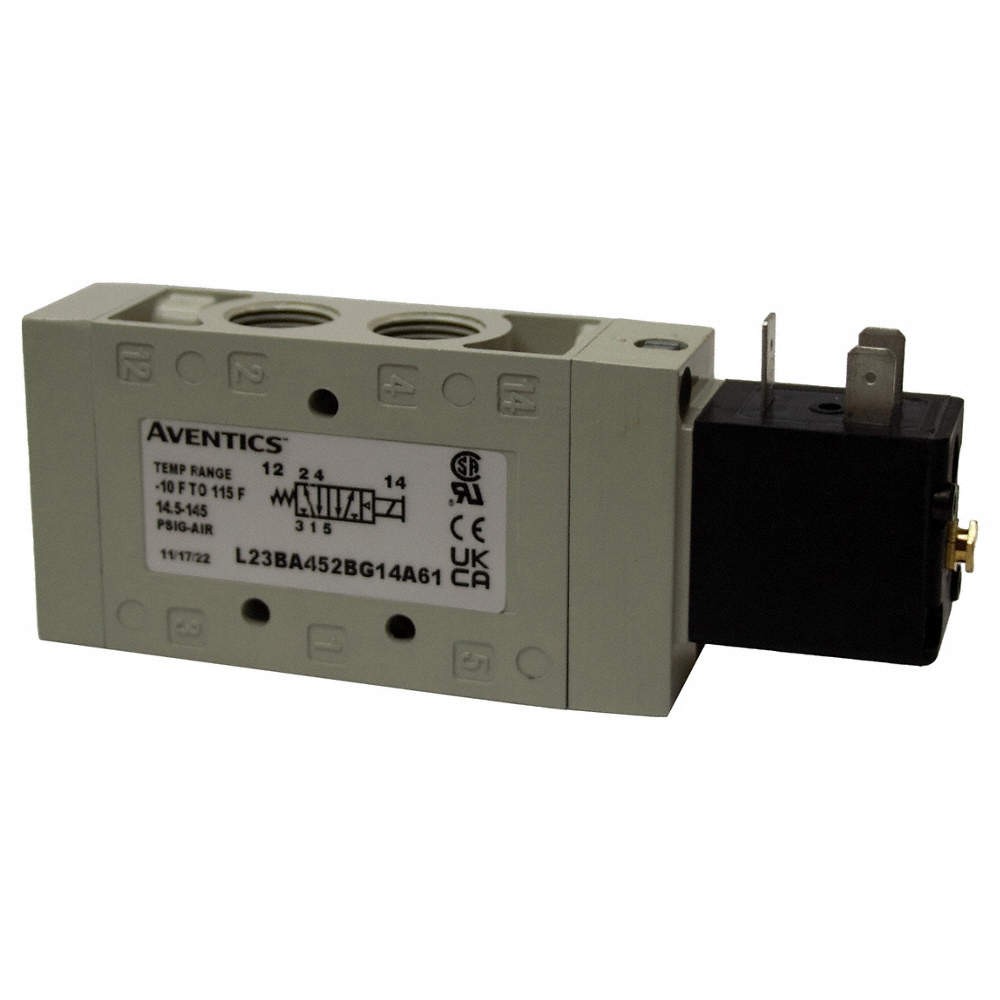 Electroválvula de aire acondicionado AVENTICS L23BA452O0030, cuatro vías, 150 psi 809G97