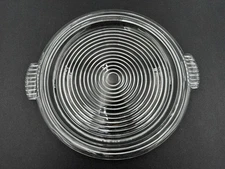 Vintage 14” Anchor Hocking Manhattan Ribbed  Platter With Handles