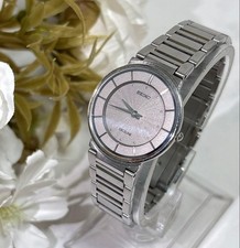 Working SEIKO Exceline Watch Women White Dial