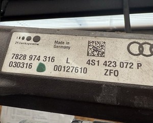 2017-2023 AUDI R8 V10 4S FRONT LEFT DOOR WINDOW GLASS REGULATOR RAIL 4S8837461B