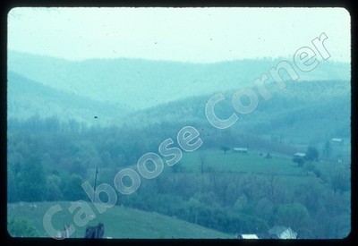 Cass Scenic Railroad view of hills West Virginia 5-28-67 35mm Slide (6482)