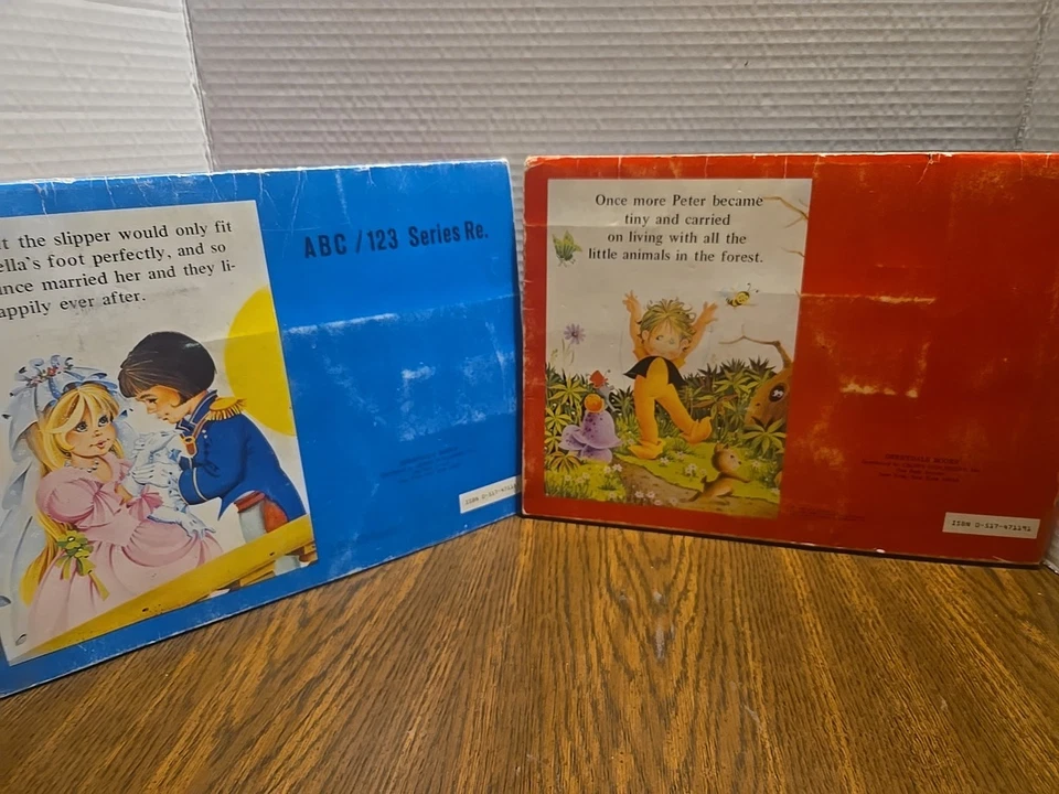 Set Of 2 ABC & 123 POP UP BOOKS. CINDERELLA & PETER THE PIXIE (1983) - Image 2 of 4