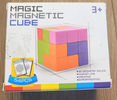DasDax Magic Magnetic Cube Building Blocks Magic Magnetic 3D Puzzle Cub  