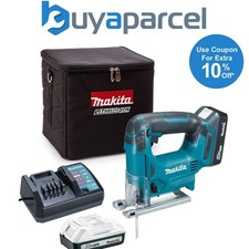 Makita JV183DW 18v Cordless G-Series Jigsaw + 2 x 1.3ah Batteries, Charger + Bag