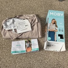 Moby Elements Featherknit Baby Wrap Carrier 8-33 Pounds Khaki Color